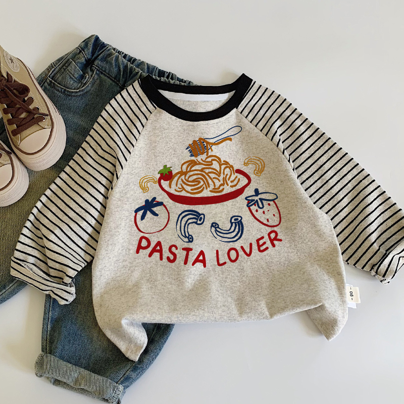 PASTA LOVER Kid Contrast Color T-Shirt