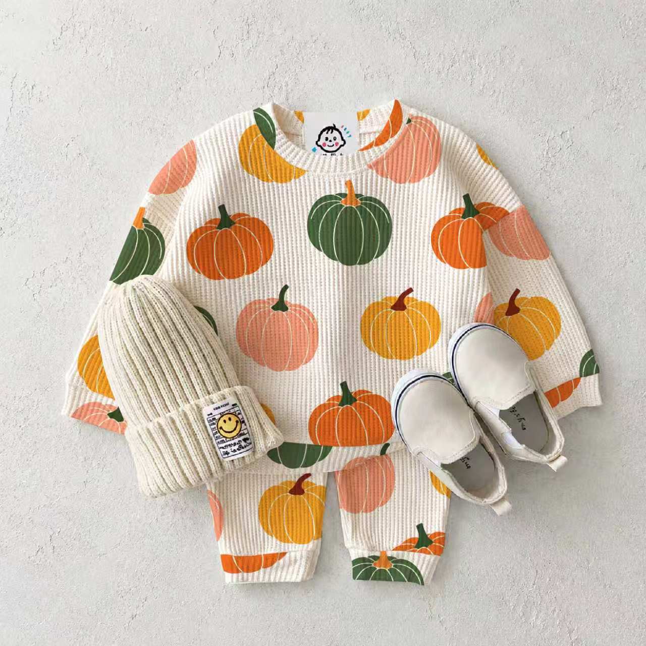 Baby Pumpkin Waffle 2-Piece Set