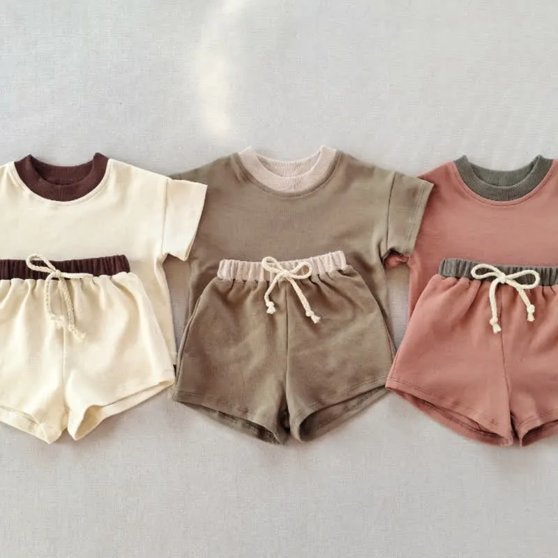 Baby 2-Piece Soft Sweatsuit Loose Set