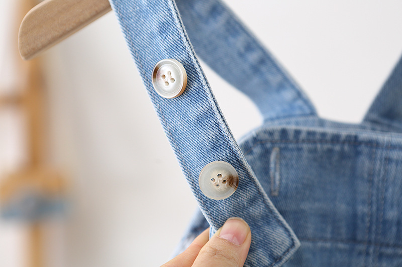 Baby Allover Denim Blue Overalls