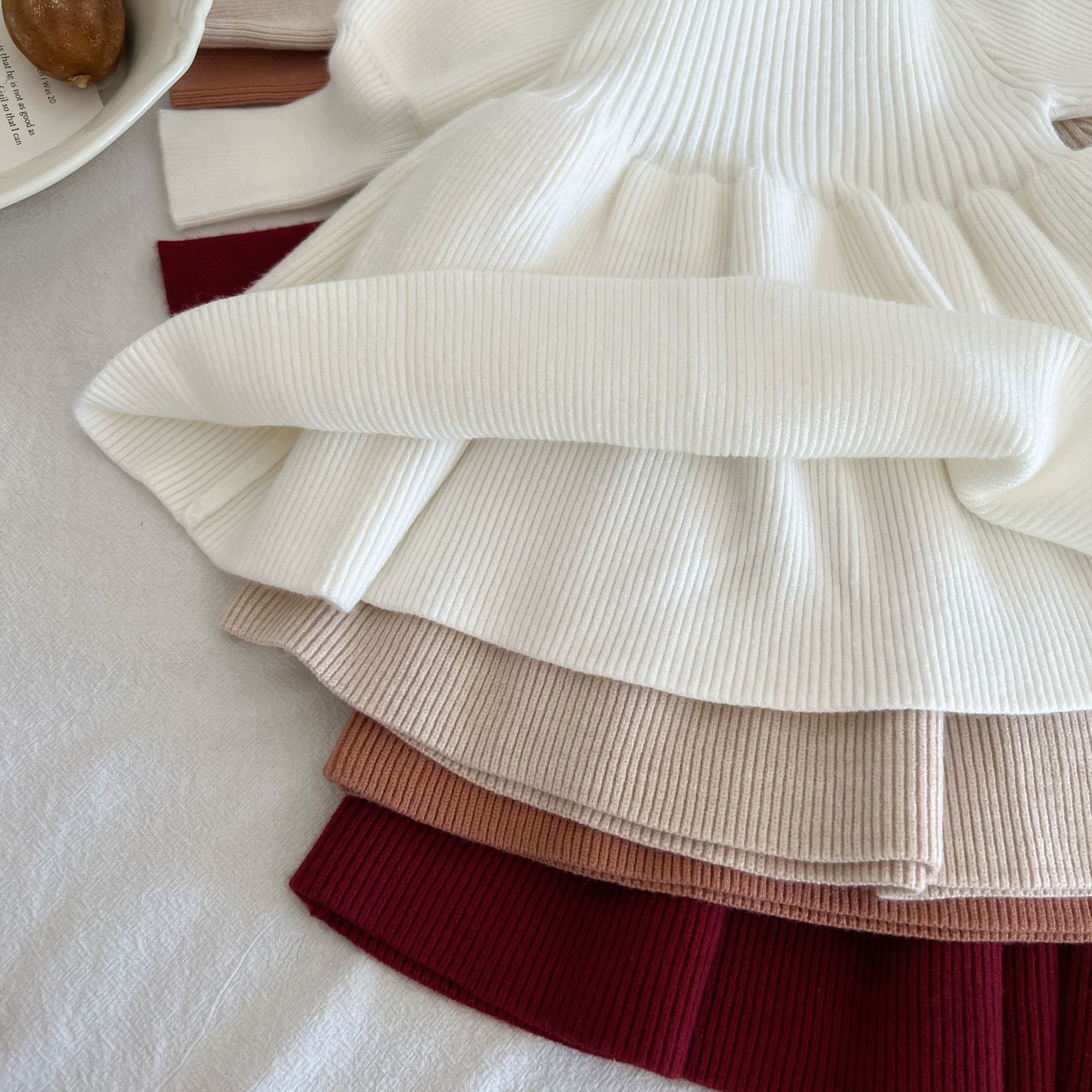 Baby Toddler Girl 2 Piece Puff Sleeves Dress