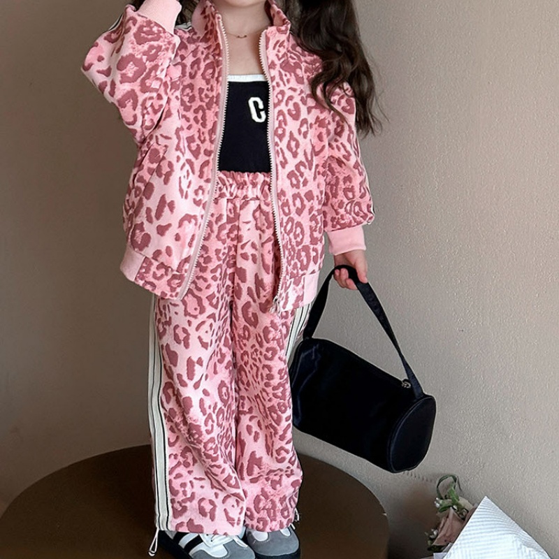 2-Piece Baby Toddler Girl's Leopard Print Set