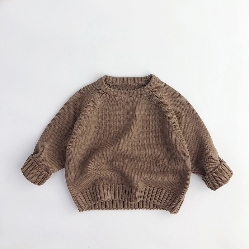 Toddler Solid Color Pullover Sweater