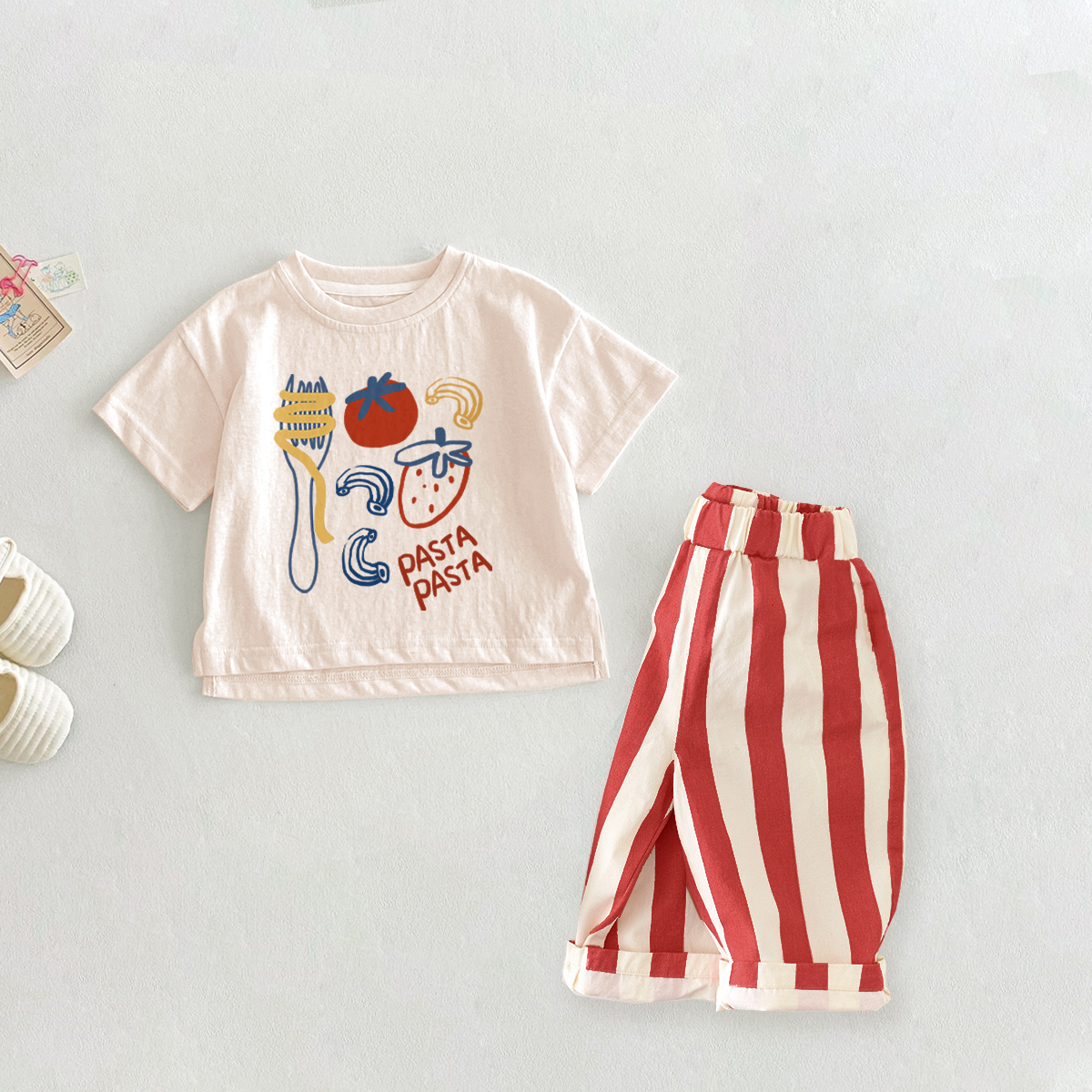 Baby 2-Piece Food Pattern Casual Pants Set