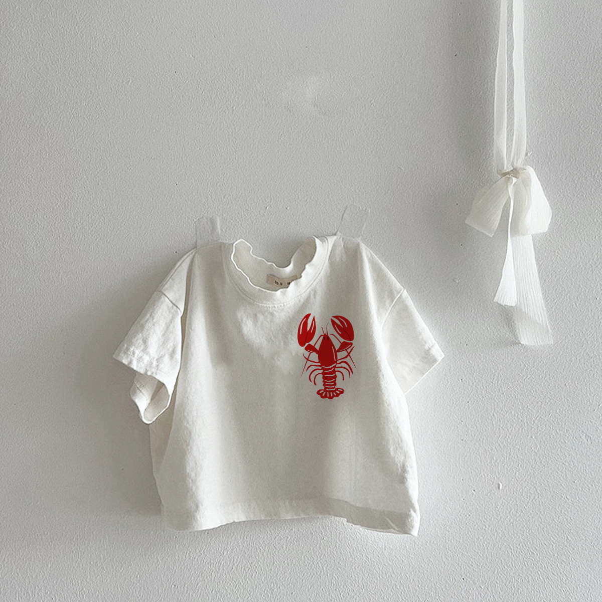 Baby Toddler Lobster White T-Shirt