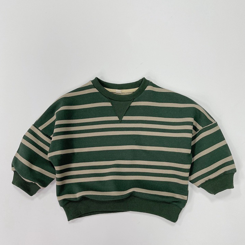 Toddler Casual Striped Loose Comfort Sweatshirt