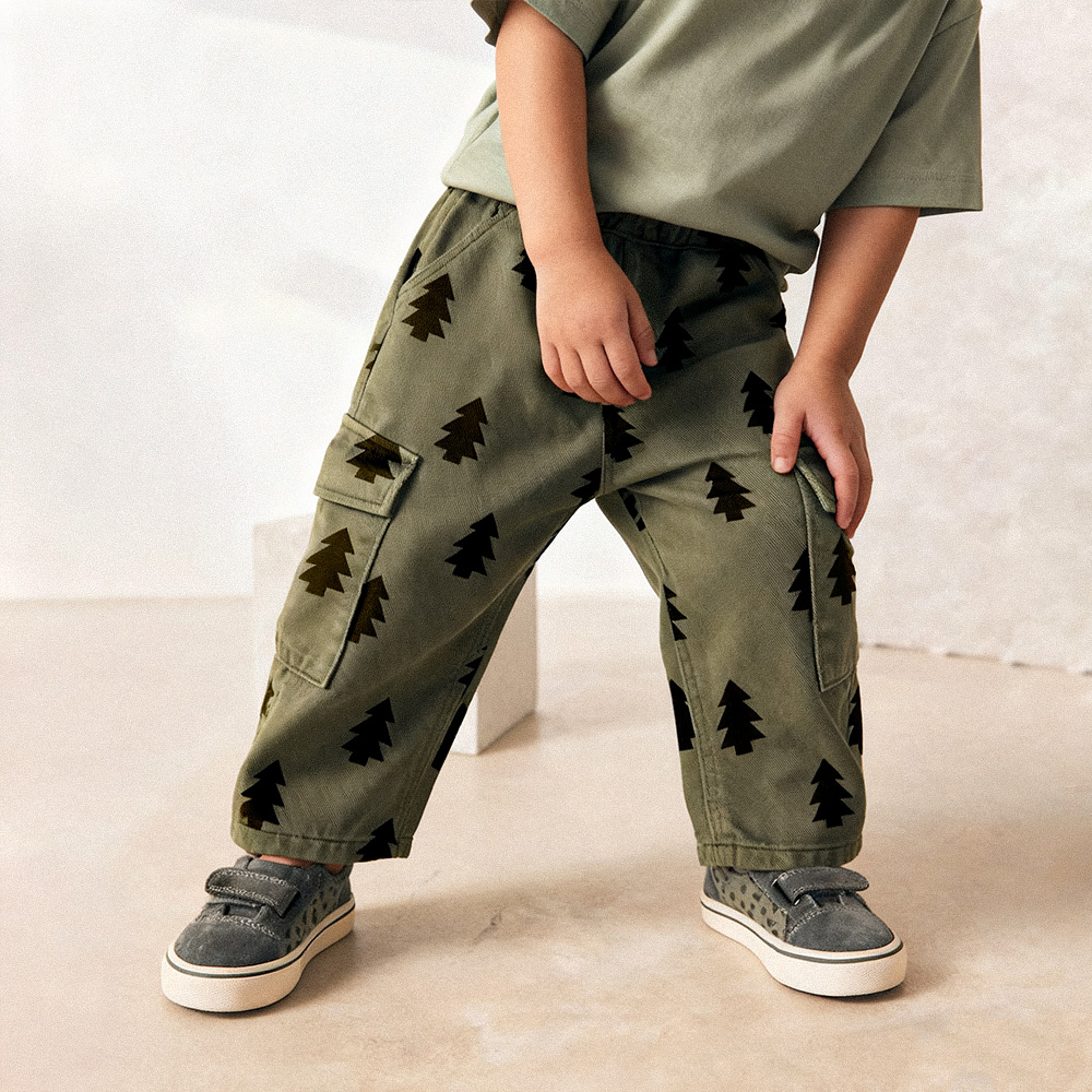 Baby & Kids Christmas Tree Multiple Pockets Pants