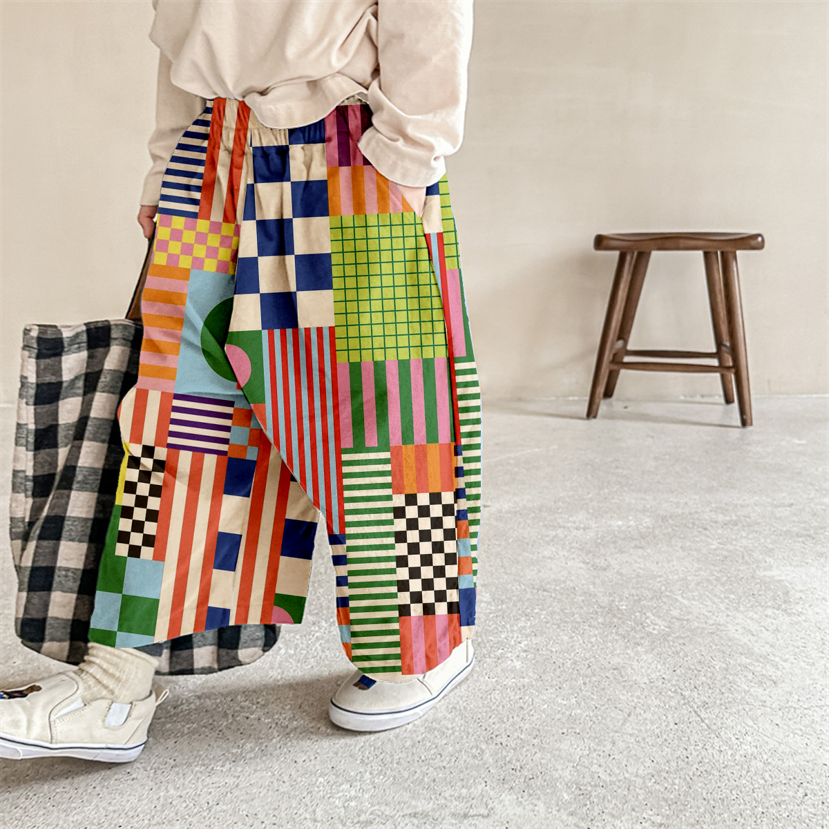 Baby & Kids Colorful Plaid Pattern Pants