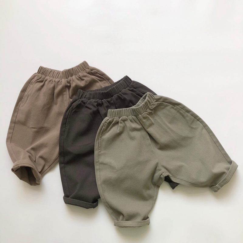 Toddler Casual Simple Pure Color Pants