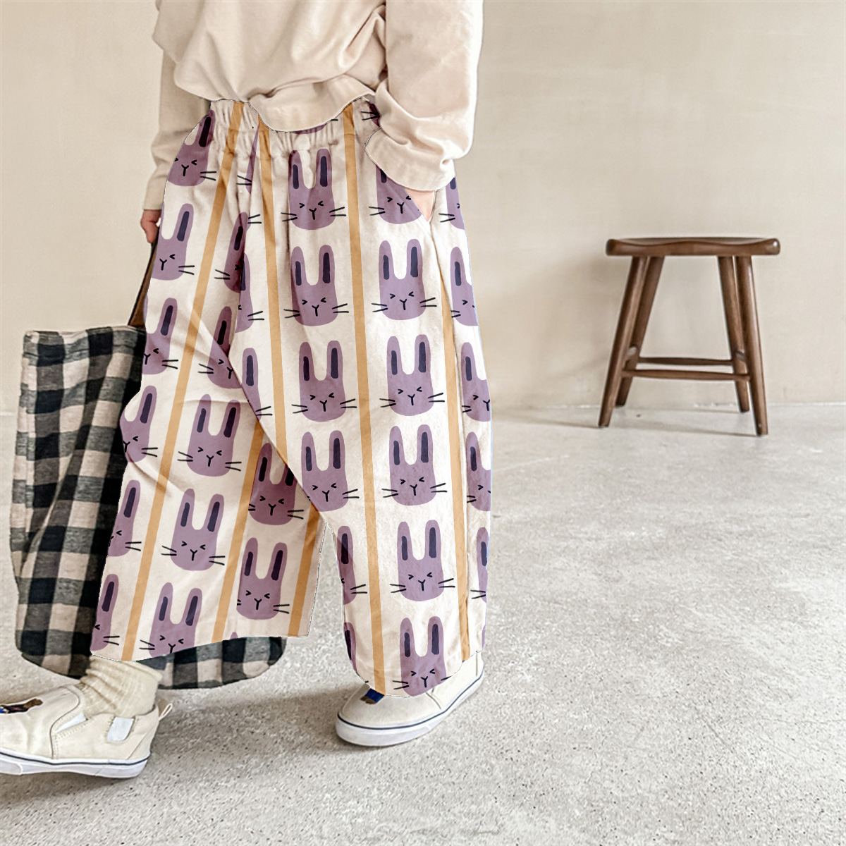 Baby & Kids Rabbit Stripe Pattern Pants