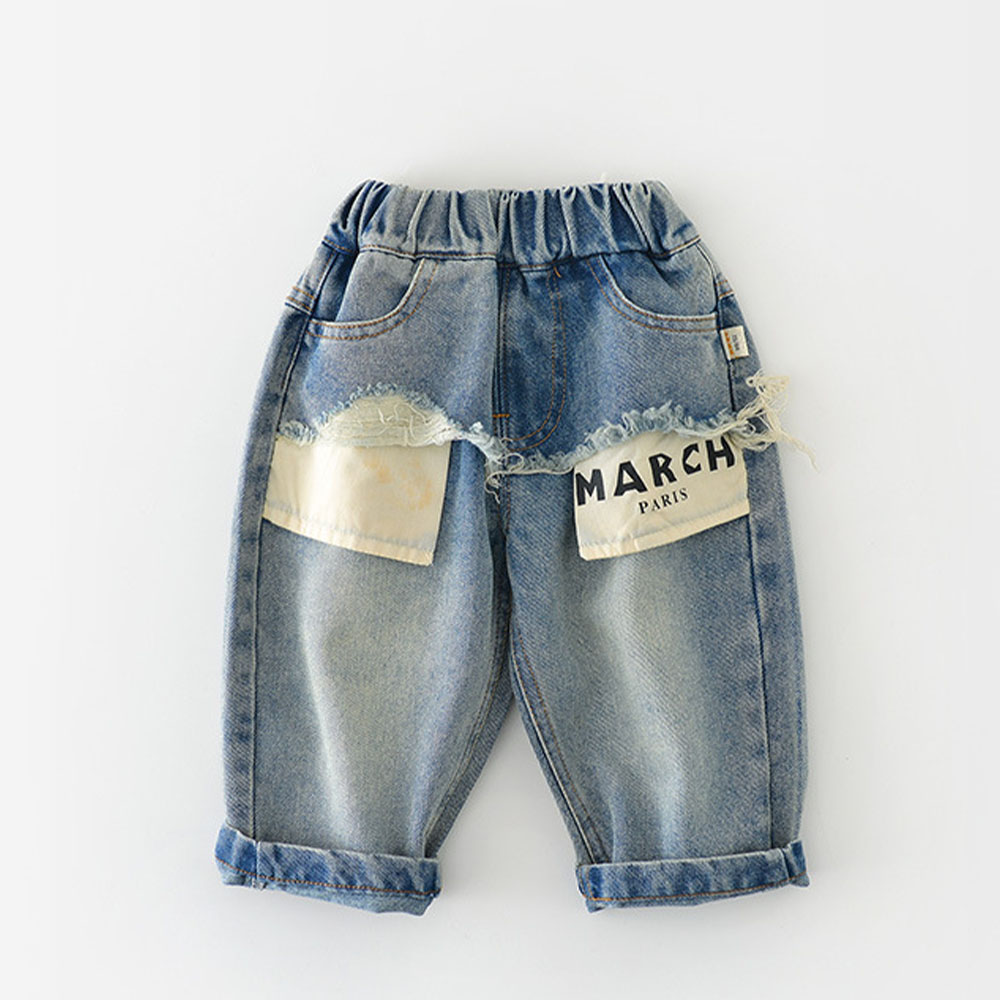 MARCH PARIS Baby Toddler Denim Pants