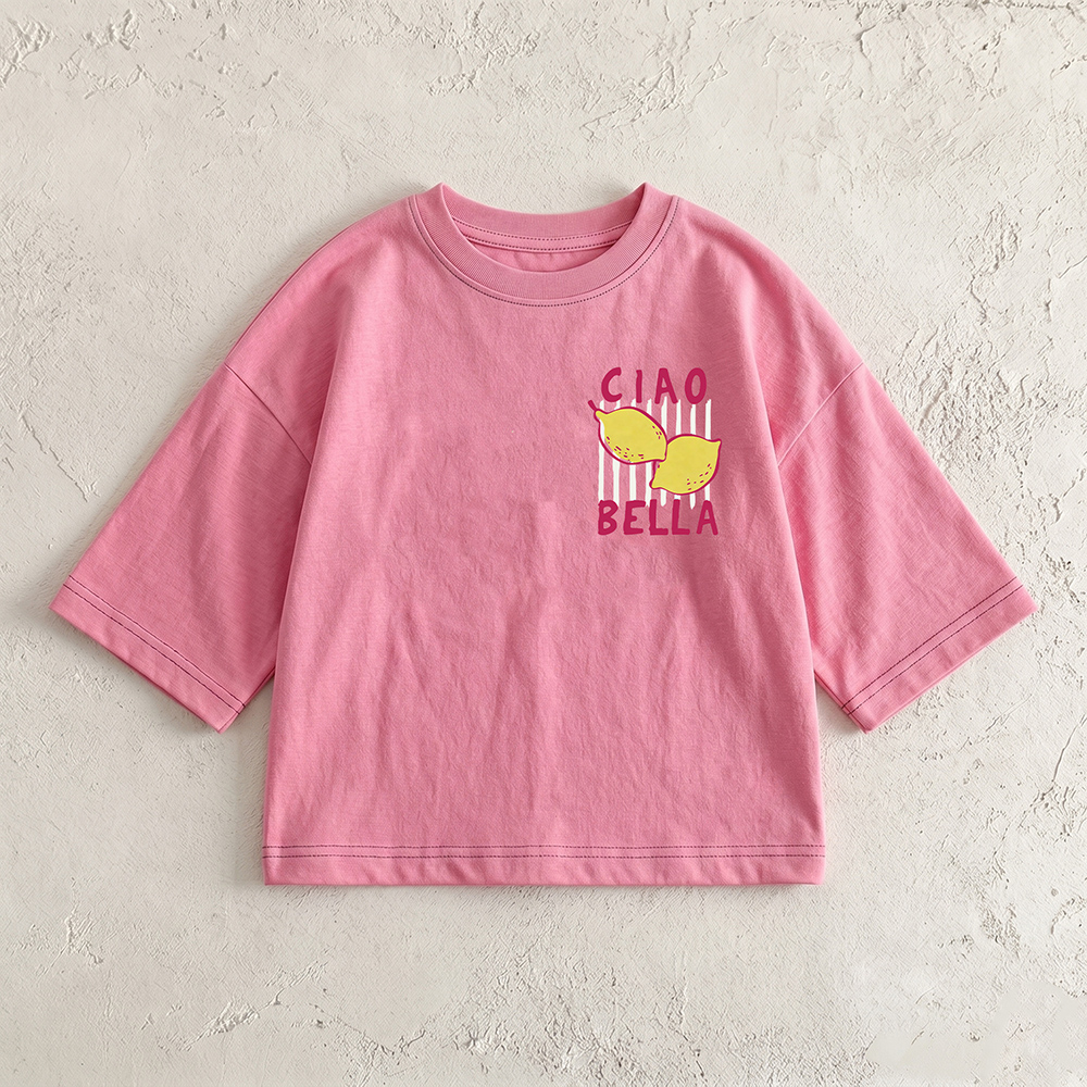 CIAO BELLA Baby & Kids Lemon Front & Back T-Shirt (6M-12Y)