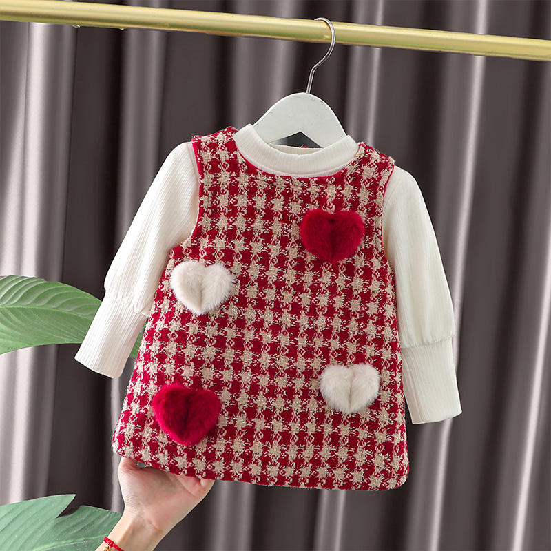 Baby Flying Sleeve Bow Mesh Dress