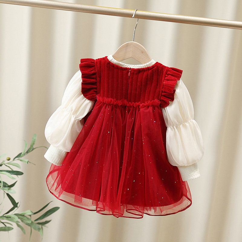 2 Piece Toddler 3D Bow Tie Dress Set