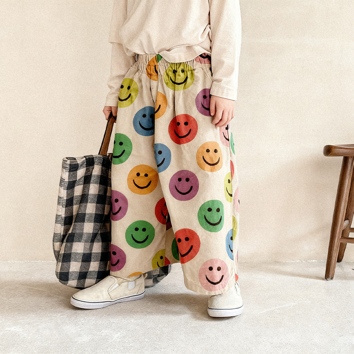 Kid Baby Colorful Smiley Pants