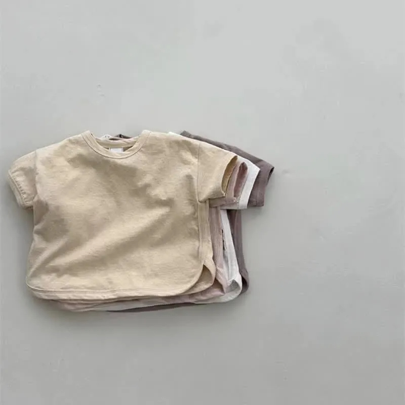 Baby Comfort Solid Color Simple T-shirt