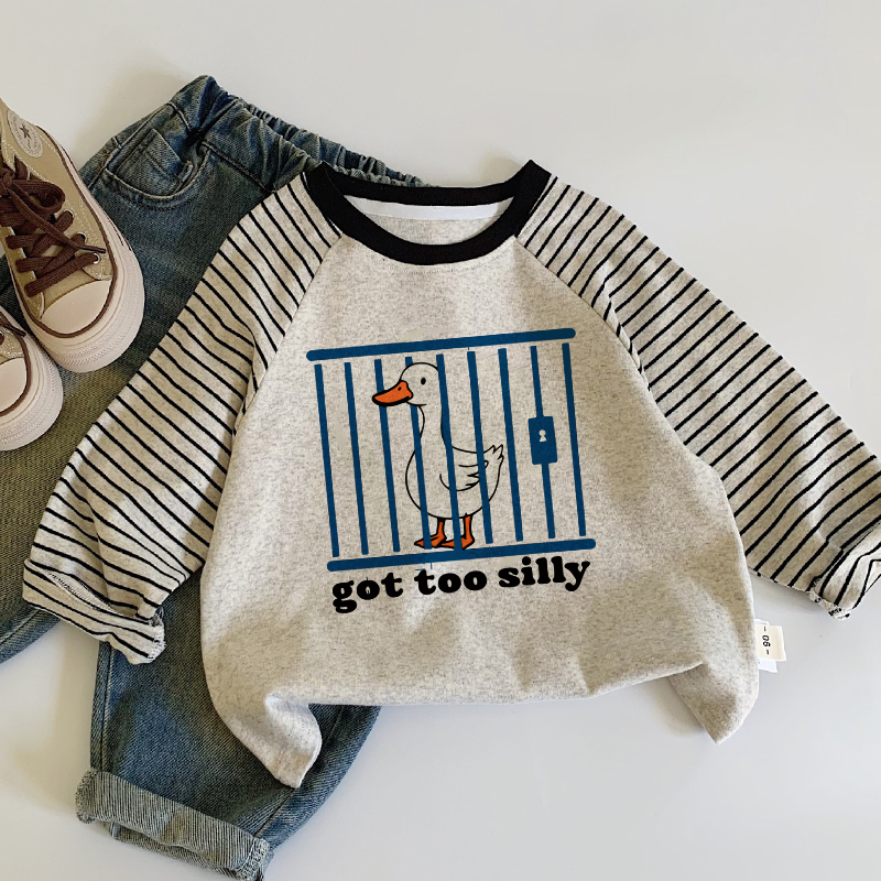 GOT TO SILLY Kids Goose Contrast Color T-Shirt