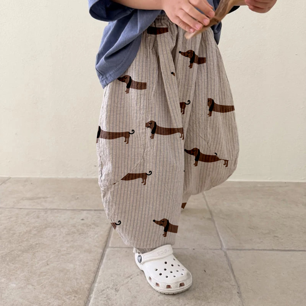 Baby & Kids Dachshund Stripe Balloon Pants
