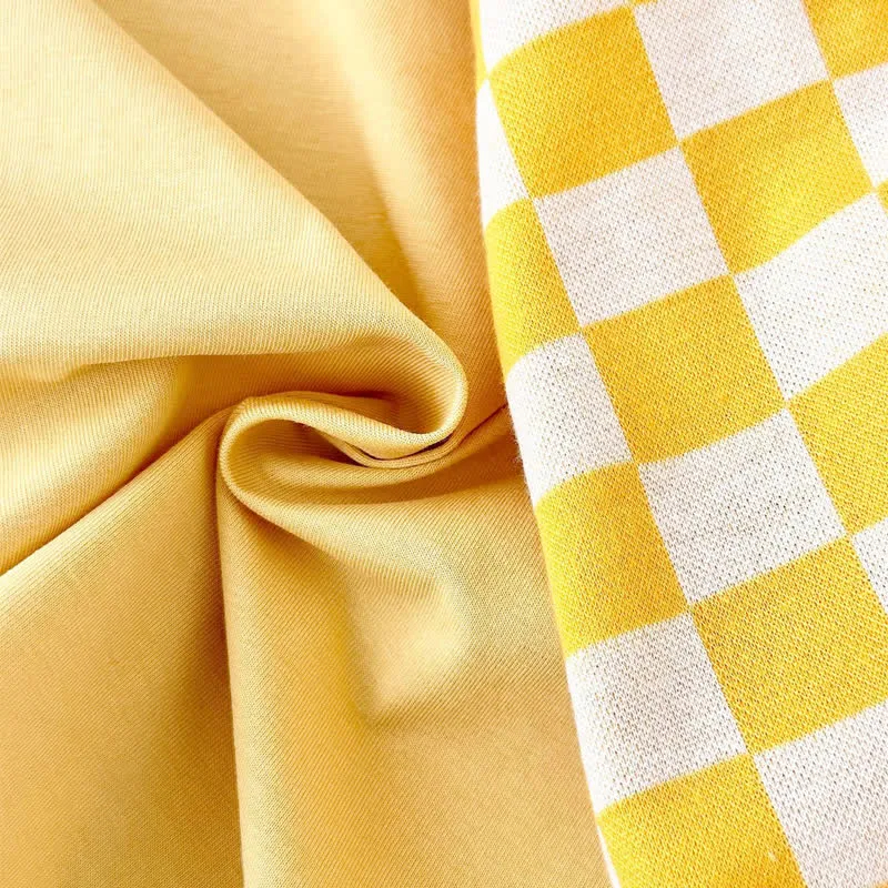 Baby 2-Piece Soft Checkerboard Sweatsuit Set