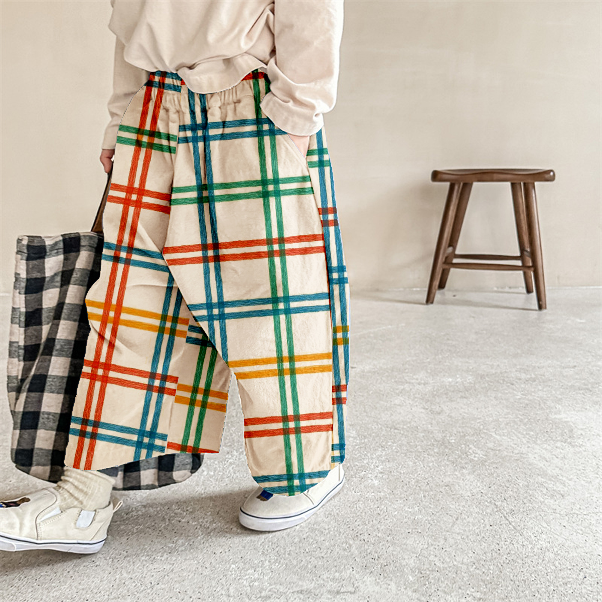 Baby & Kids Red Blue Green Plaid Pants