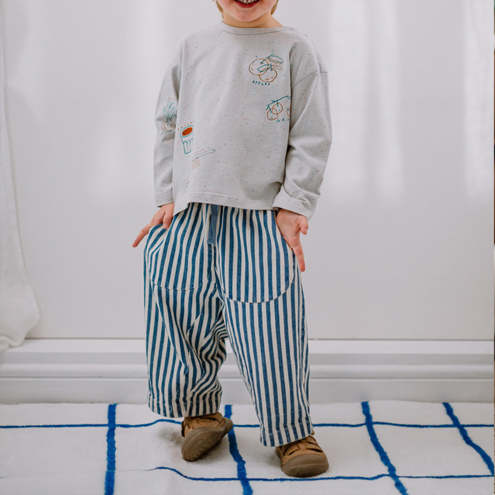 Baby & Kids Blue Stripe Casual Pants