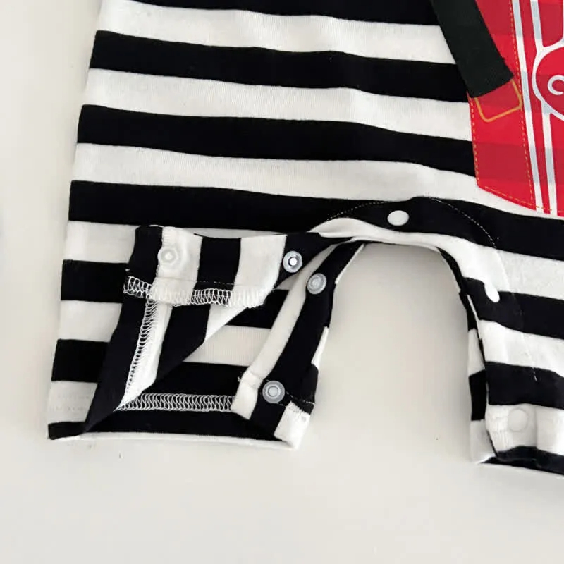 Baby Popcorn Striped Romper