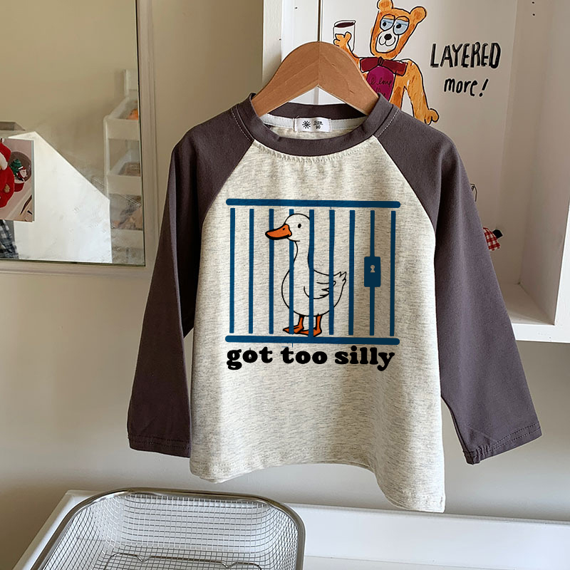 GOT TO SILLY Kids Goose Contrast Color T-Shirt