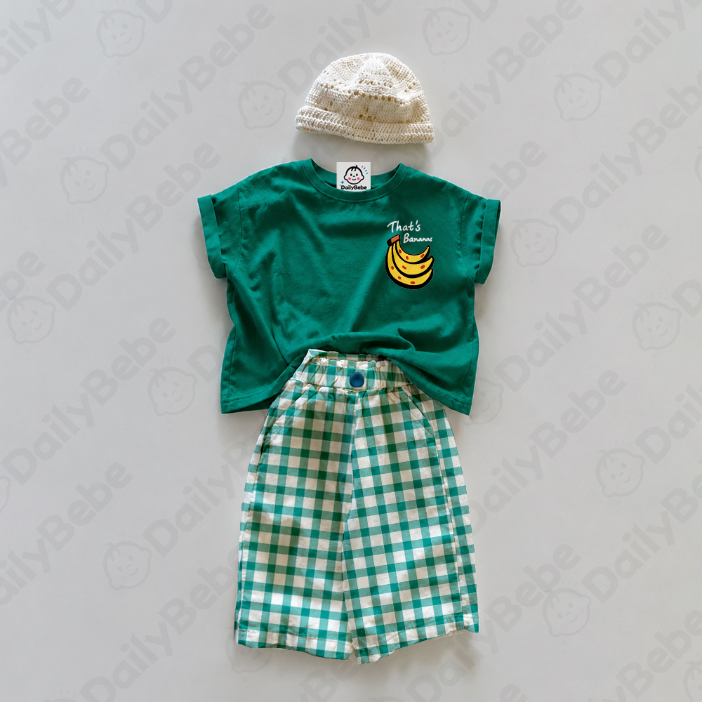 THAT'S BANANA Baby & Kids Plaid 2 Piece Set