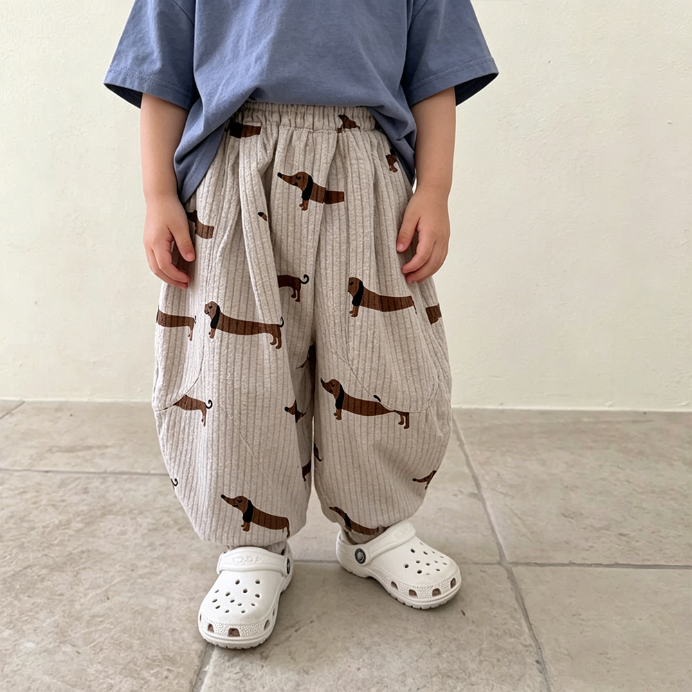 Baby & Kids Dachshund Stripe Balloon Pants