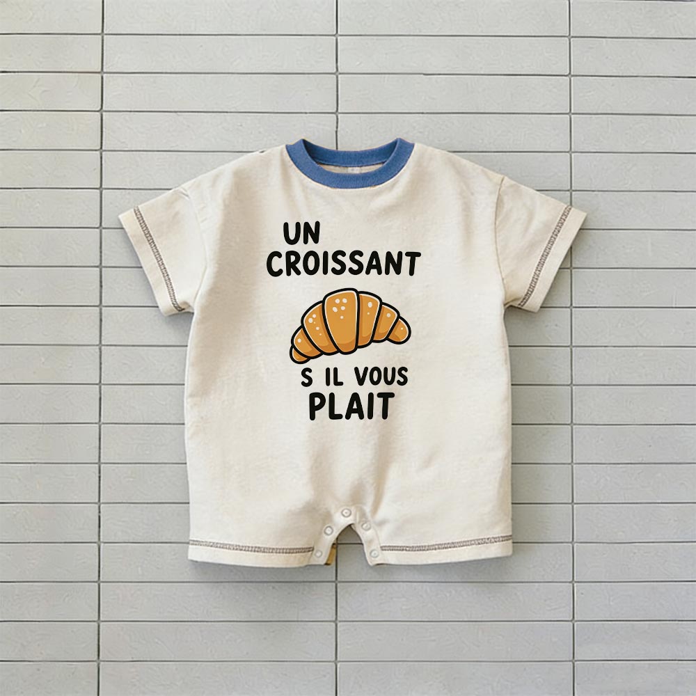UN CROISSANT S IL VOUS PLAIT Baby T-shirt Romper
