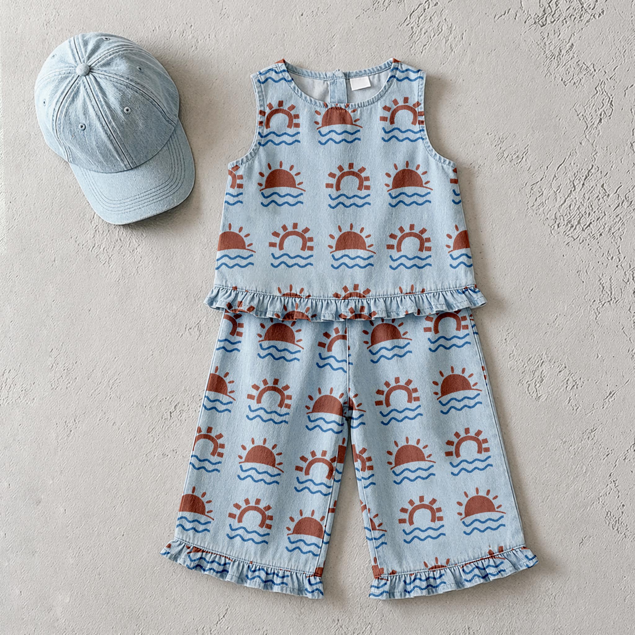 Baby & Kids Sun Denim 2 Piece Set