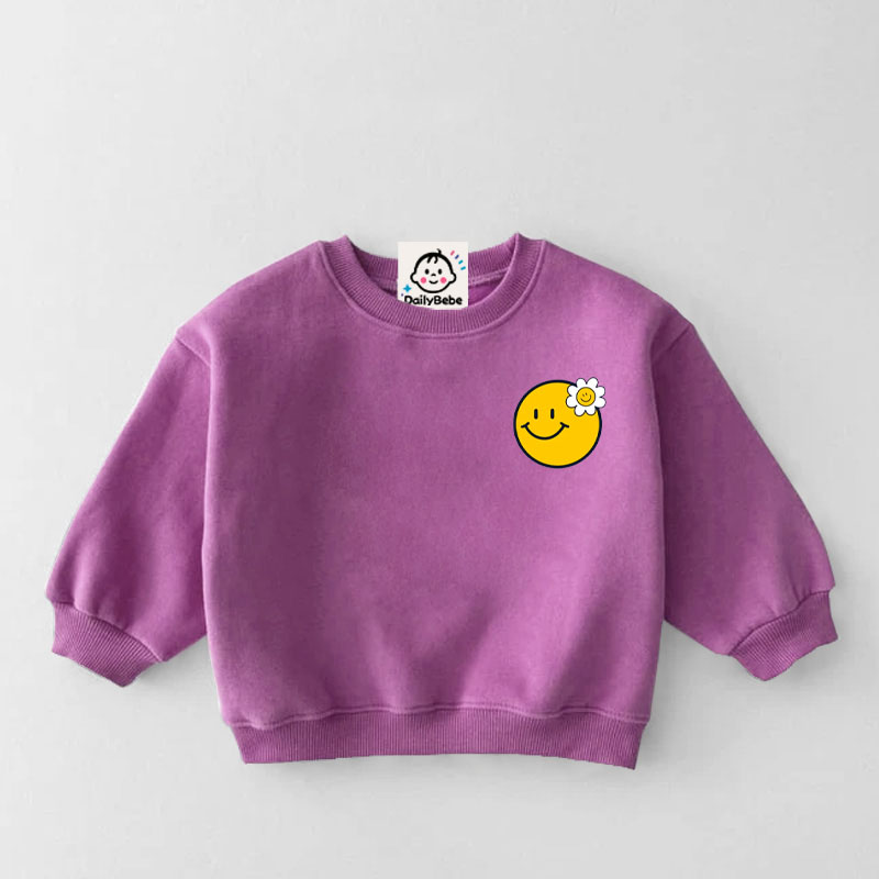 Baby & Kids Smiley Flower Sweatshirt