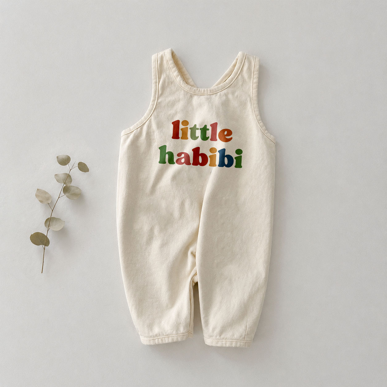 LITTLE HABIBI Baby Slogan Romper