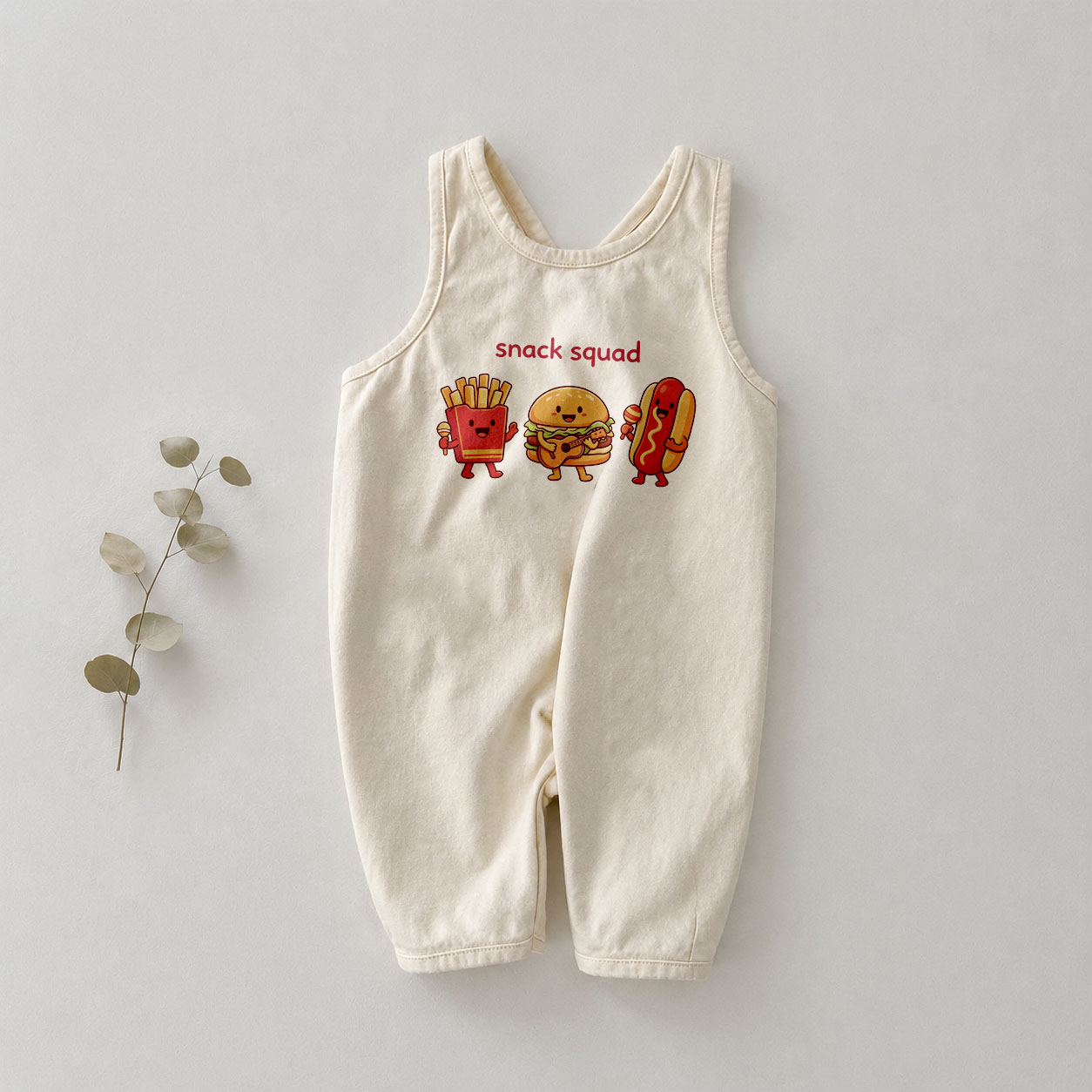 SNACK SQUAD Baby Hotdog Taco French Romper