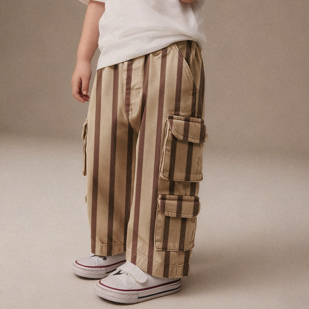 Baby & Kids Stripe Multiple Pockets Pants