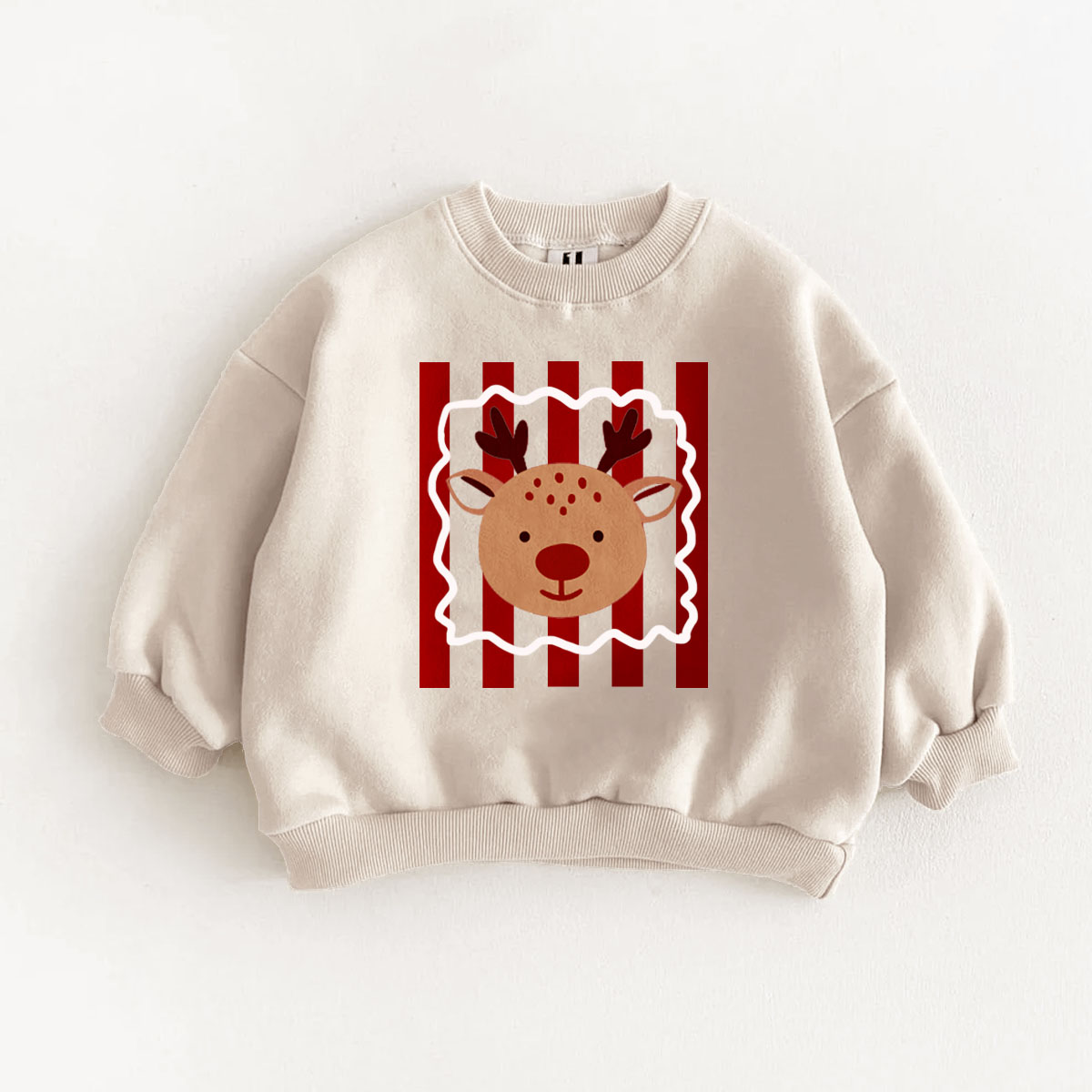 Baby & Kids Elk Stripe Khaki Sweatshirt