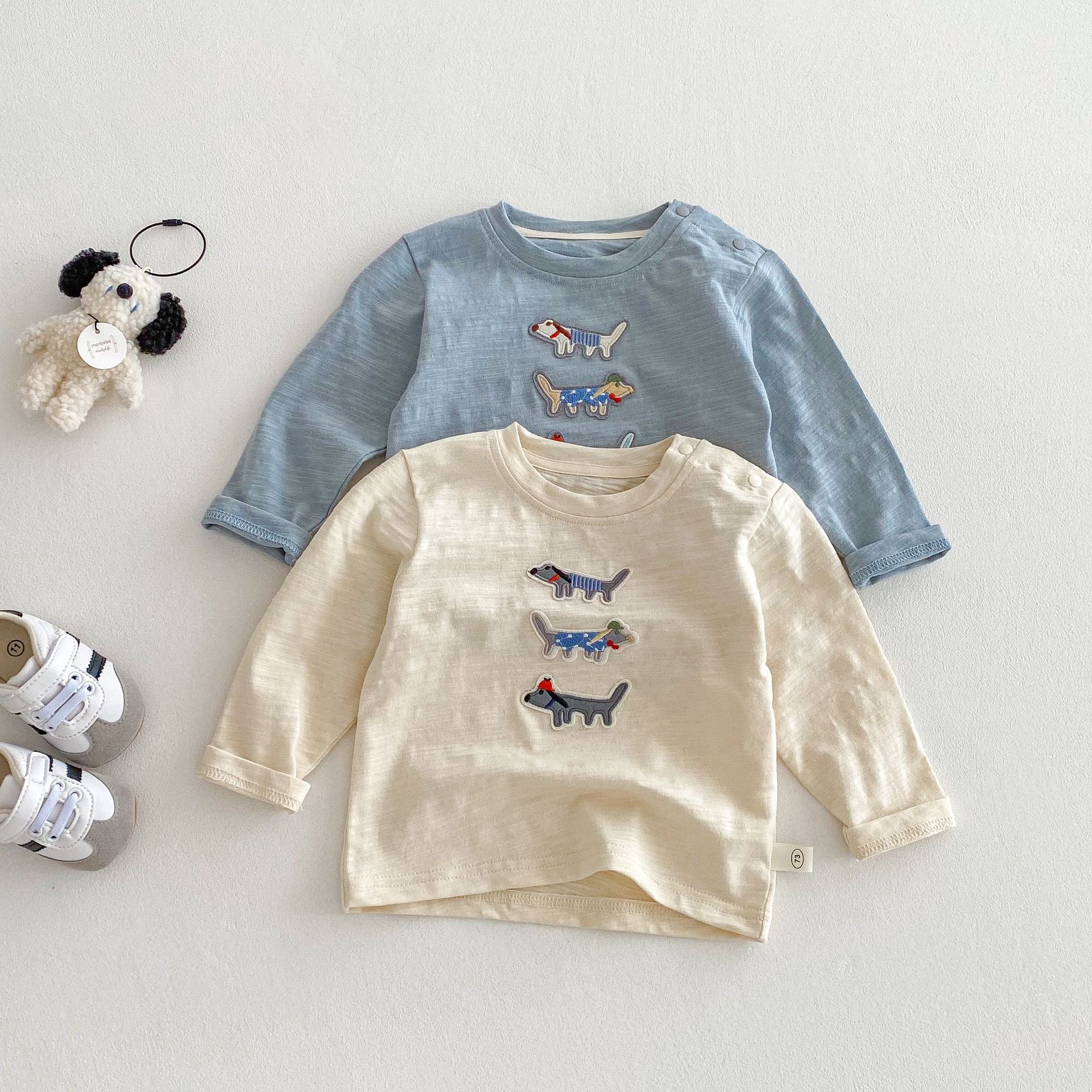 Baby Embroidered Dog T-shirt