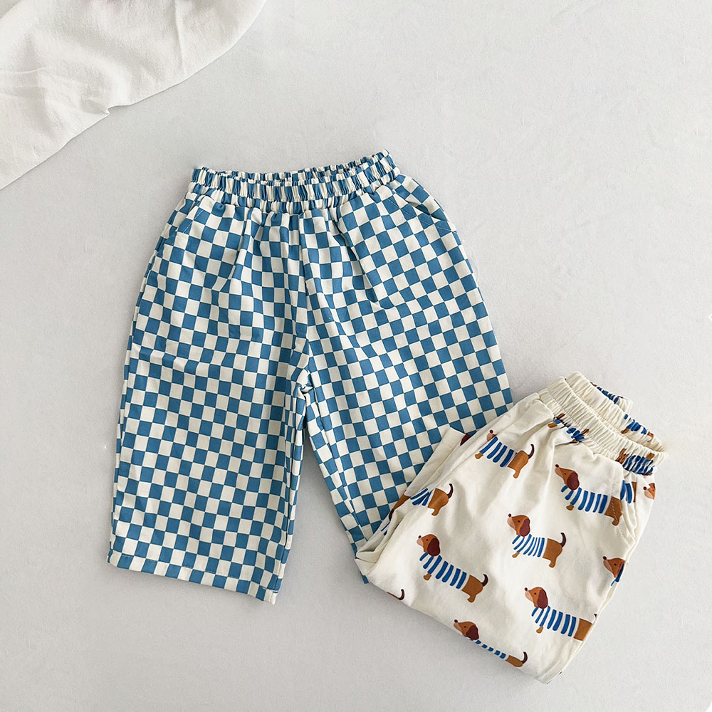 Baby & Kids Checkerboard Loose Casual Pants
