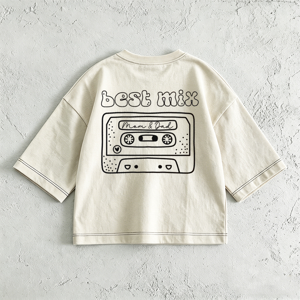 Baby & Kids Basketball Print Front & Back T-Shirt (6M-12Y)