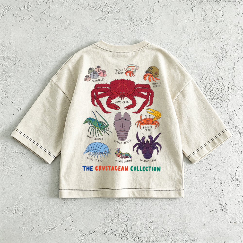 Baby & Kids Crustacean Print Front & Back T-Shirt (6M-12Y)