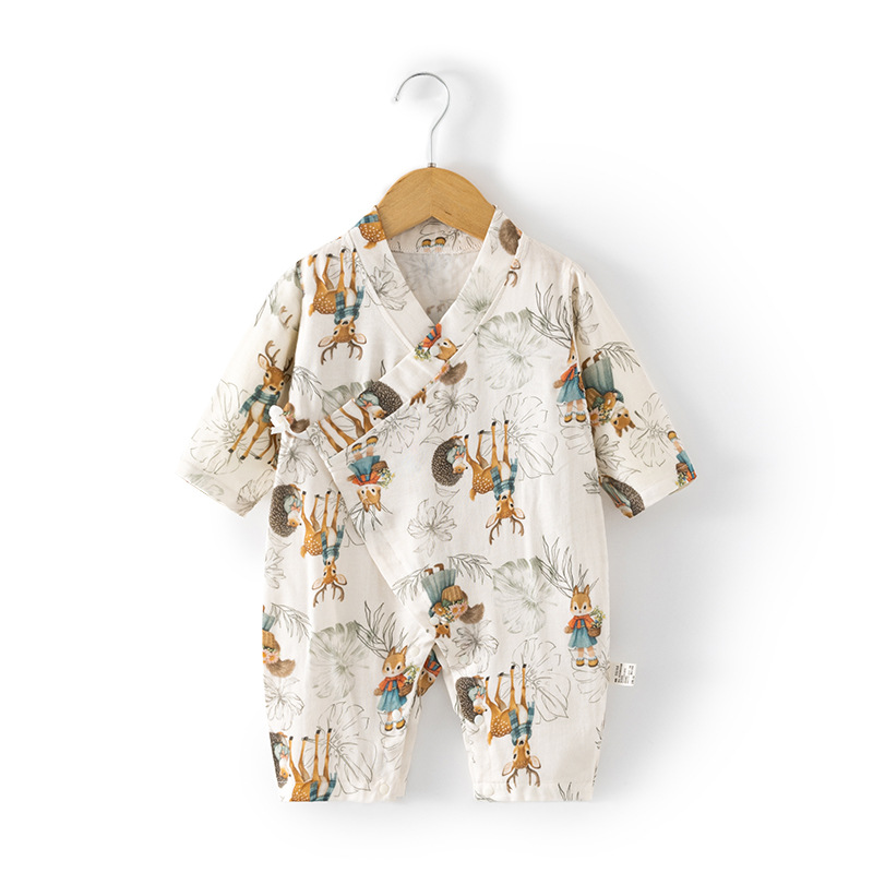 Baby Newborn Lotus Deer Romper