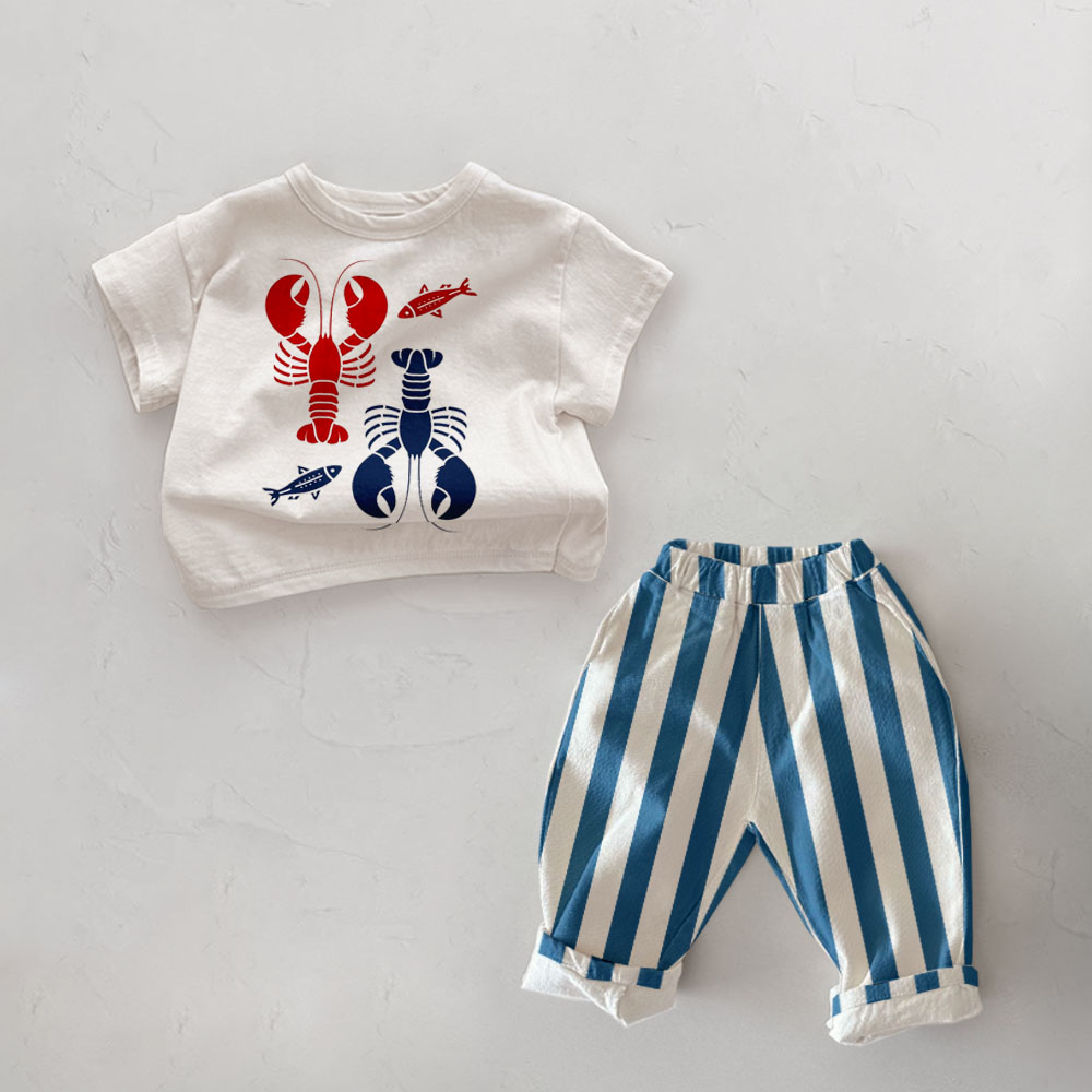 Baby Toddler Lobster Pattern 2 Piece Set
