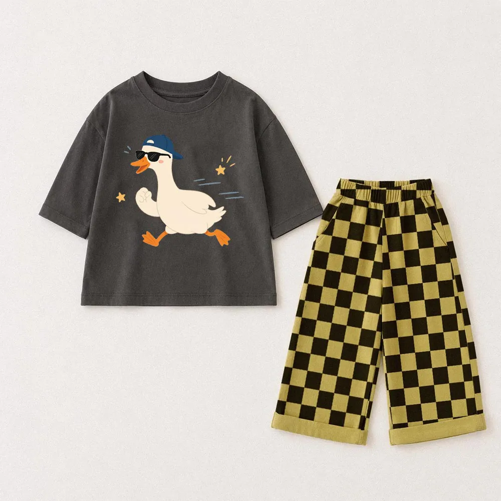 Baby & Kids Sunglasses Goose Checkerboard 2 Piece Set