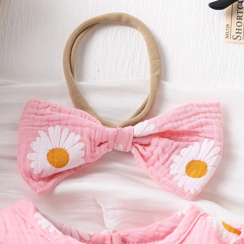 Baby Daisy Pastoral Bodysuit with Headband