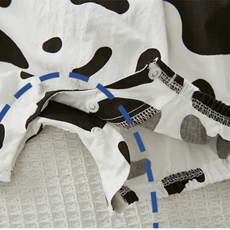 Baby Cow Overalls and Hat Set