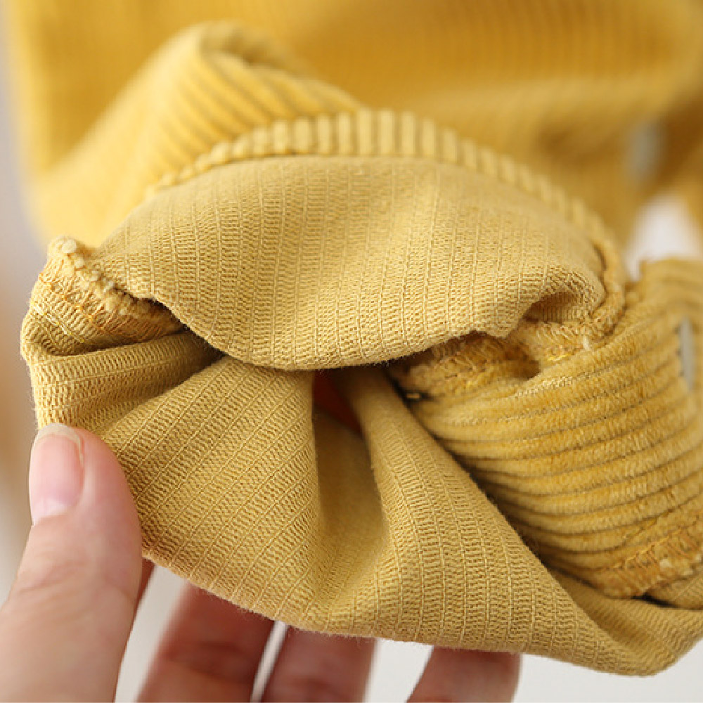 Baby Toddler Solid Color Corduroy Overalls