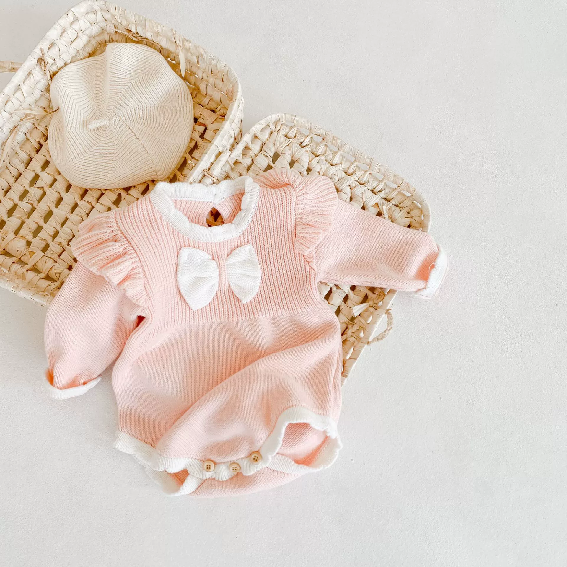 Baby Girl Bow Tie Bodysuit