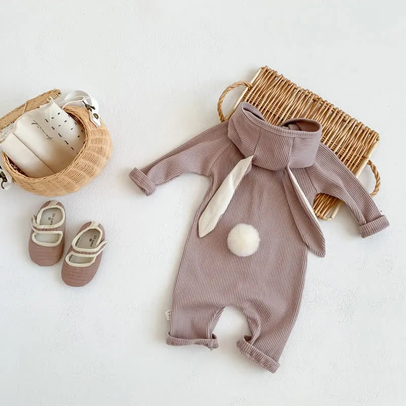 Baby Rabbit Ear Hooded Romper