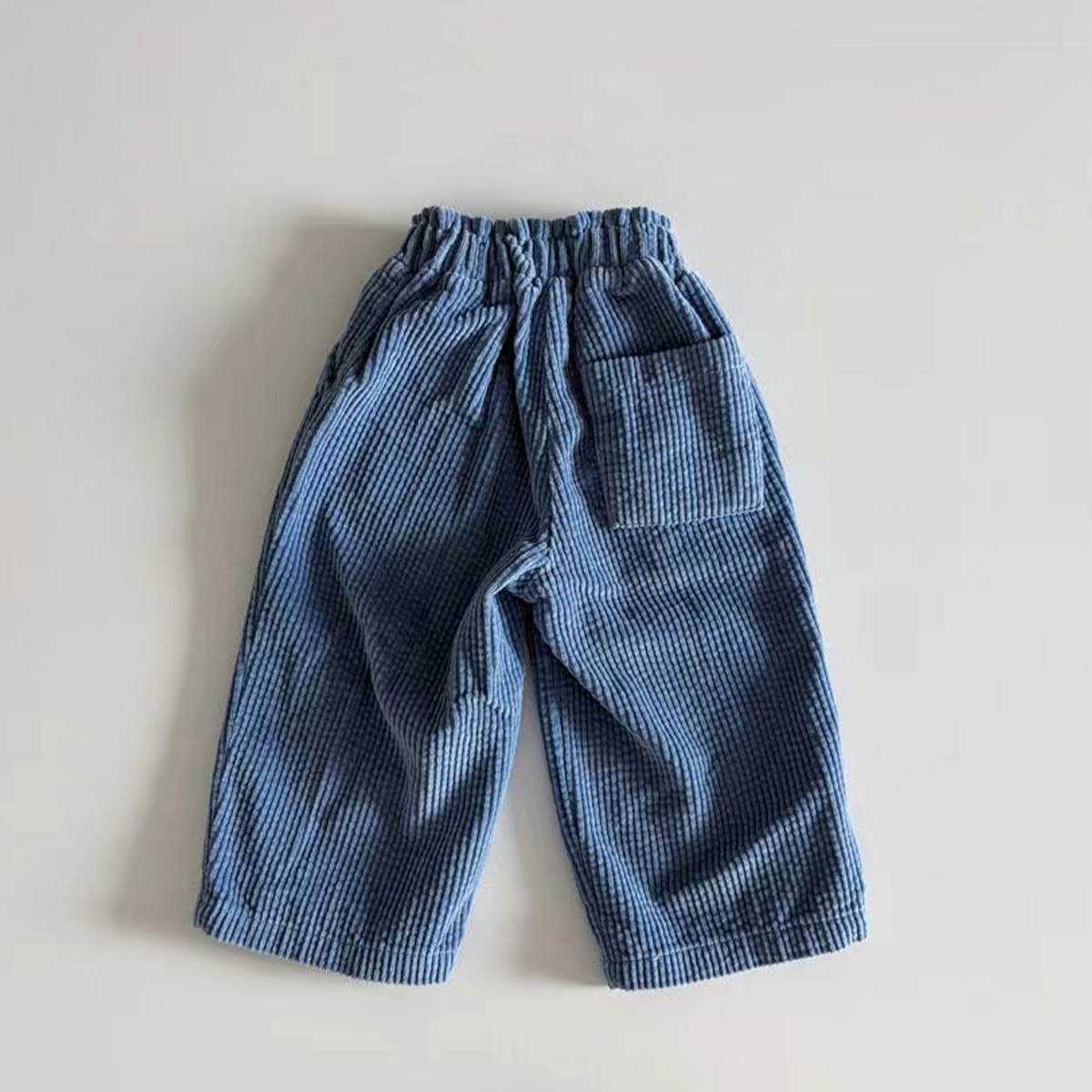 Kid Baby Solid Color Corduroy Casual Pants