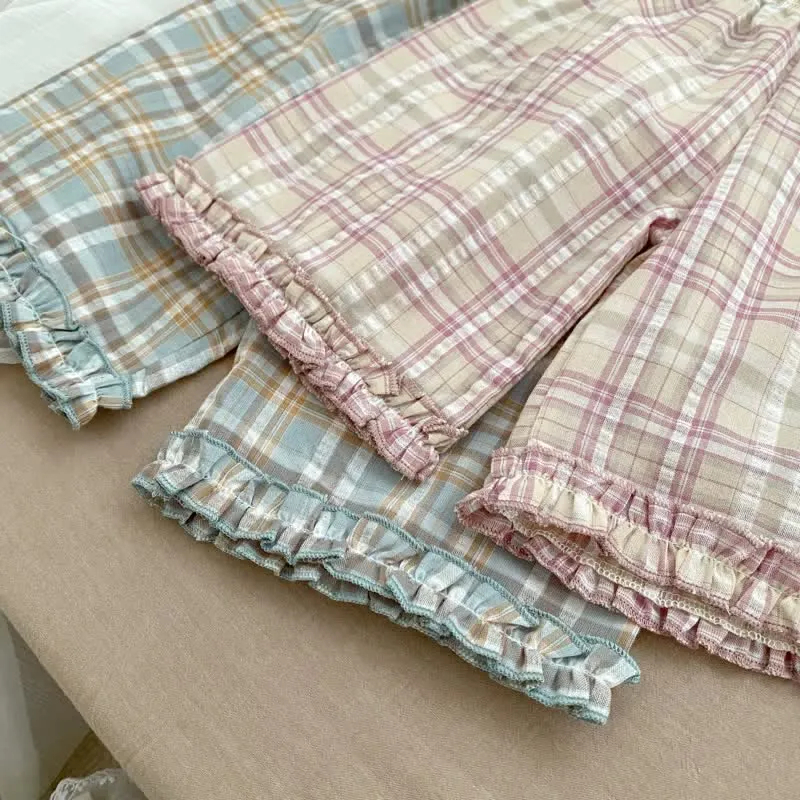 Baby Toddler 2-Piece Plaid Sleeveless Set